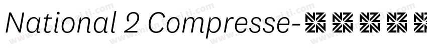 National 2 Compresse字体转换